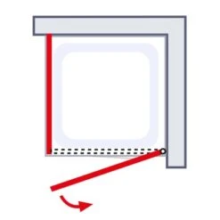 Schulte ExpressPlus Drehtür Seitenwand Mit Duschwanne AlexaStyle2.0 80 X 80 -Dusch Raum 060991064418 2053 064418 6