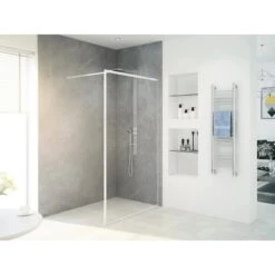 Baliv Duschabtrennung Walk-In DUK-120.80 120 Cm X 195 Cm Chrom -Dusch Raum 111000 AB01 190221 L RET01