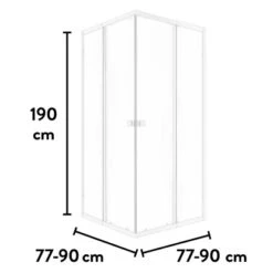 Baliv Duschkabine DUK-90.11E 77 Cm - 90 Cm Weiß 17 Baliv Duschkabine DUK-90.11E 77 Cm - 90 Cm Weiß -Dusch Raum 250312107713 VM01 190221 L