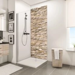 Schulte DecoDesign Duschrückwand Dekor Stein Verbl. Hell 255 X 100 Cm