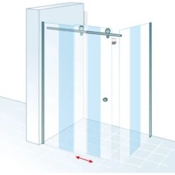 Schulte Master Class Gleittür Mit Seitenwand 120 Cm X 90 Cm Echtglas -Dusch Raum 32020 2053 4060991028960 5