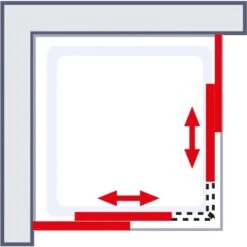 Schulte ExpressPlus Eckeinstieg 4-tlg. Kristall/Trend Chromoptik 90x90x185cm 10 Schulte ExpressPlus Eckeinstieg 4-tlg. Kristall/Trend Chromoptik 90x90x185cm -Dusch Raum 32020 2053 4060991038174 6