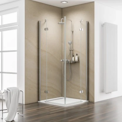 Schulte ExpressPlus Eckeinstieg 4-tlg. MasterClass Chromoptik 80x80x200cm 1 Schulte ExpressPlus Eckeinstieg 4-tlg. MasterClass Chromoptik 80x80x200cm