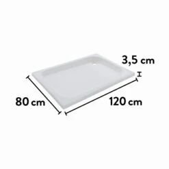 Baliv Duschwanne DW-120.40 E Eckig 120 Cm X 80 Cm 7 Baliv Duschwanne DW-120.40 E Eckig 120 Cm X 80 Cm -Dusch Raum 4007871039937 VM01 150621