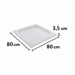 Baliv Duschwanne DW.80.30 E Quadratisch 80 Cm X 80 Cm -Dusch Raum 4007874119322 VM01 150621