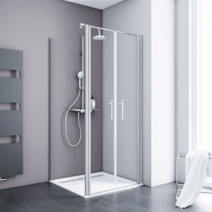 Schulte Pendeltür Alexa Style 2.0 Alu-Natur Glas Klar Hell 90x90x92 Cm 1 Schulte Pendeltür Alexa Style 2.0 Alu-Natur Glas Klar Hell 90x90x92 Cm