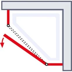 Schulte Fünfeckdusche Alexa Style 2.0 Alu-Natur Klar Glas Hell 192 Cm X 90 Cm -Dusch Raum 4060991019555 2053 AI 02