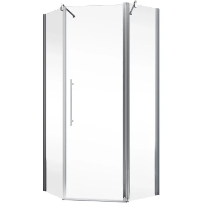 Schulte Fünfeckdusche Mit Drehtür Alexa Style 2.0 Chromoptik BxHxT 90x90x192 Cm 2 Schulte Fünfeckdusche Mit Drehtür Alexa Style 2.0 Chromoptik BxHxT 90x90x192 Cm – Bild 2