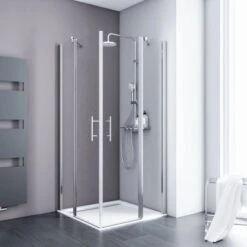 Schulte Eckeinstieg Mit Drehtür Alexa Style 2.0 Chromoptik BxHxT 90x90x192 Cm