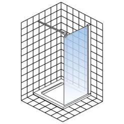 Schulte Alexa Style 2.0 Duschwand Walk In 90 X 190 Cm -Dusch Raum 4060991020179 5