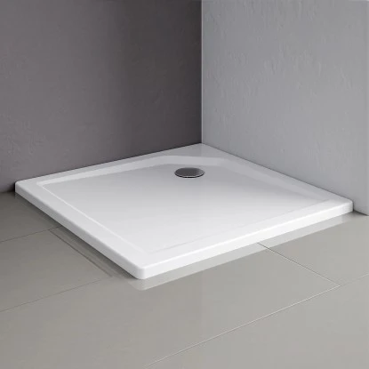 Schulte ExpressPlus Duschwanne Quadrat Extraflach Alpinweiß 80 X 80 Cm 2 Schulte ExpressPlus Duschwanne Quadrat Extraflach Alpinweiß 80 X 80 Cm – Bild 2