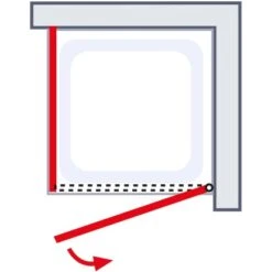 Schulte ExpressPlus Drehtür Seitenwand AlexaStyle2.0Dekor Liane 80cm -Dusch Raum 4060991037535 2053 6