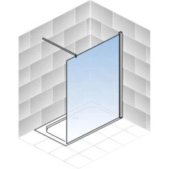 Schulte Duschwand Walk In Alexa Style 2.0 Chromoptik Dekor Liane 100 Cm -Dusch Raum 4060991037801 2053 5