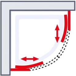 Schulte ExpressPlus Runddusche Kristall/Trend Inkl. Duschwanne 80x80cm -Dusch Raum 4060991038143 2053 6