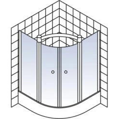 Schulte ExpressPlus Runddusche Garant 4-tlg. Alu-Natur Radius 55cm 9 Schulte ExpressPlus Runddusche Garant 4-tlg. Alu-Natur Radius 55cm -Dusch Raum 4060991038679 2053 5