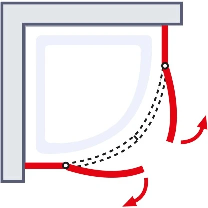 Schulte ExpressPlus Runddusche Garant 4-tlg. Alu-Natur Radius 55cm 5 Schulte ExpressPlus Runddusche Garant 4-tlg. Alu-Natur Radius 55cm – Bild 5