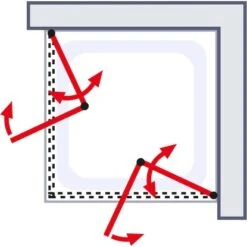 Schulte Drehfalttür Als Eckeinstieg Garant BxTxH 80 X 90 X 200 Cm 9 Schulte Drehfalttür Als Eckeinstieg Garant BxTxH 80 X 90 X 200 Cm -Dusch Raum 4060991046537 2053 05