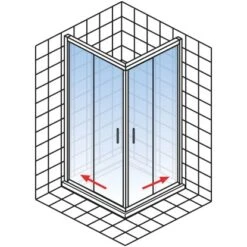 Schulte Eckeinstieg II Ohne Unteres Profil Kristall Trend Alu-Natur 200 X 90 Cm 8 Schulte Eckeinstieg II Ohne Unteres Profil Kristall Trend Alu-Natur 200 X 90 Cm -Dusch Raum 4060991047473 2053 AI 03