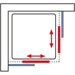 Schulte ExpressPlus Eckeinstieg Sunny Sicherheitsglas Chromoptik 190x80cm -Dusch Raum 4060991050411 2053 6