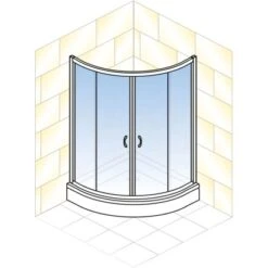 Schulte ExpressPlus Runddusche Sunny Sicherheitsglas Alpinweiß 190x90x90cm -Dusch Raum 4060991051098 2053 5