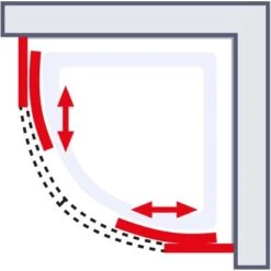 Schulte Runddusche II Kristall/Trend Aluminiumprofilen BxTxH 80 X 80 X 185 Cm 7 Schulte Runddusche II Kristall/Trend Aluminiumprofilen BxTxH 80 X 80 X 185 Cm -Dusch Raum 4060991051180 2053 03