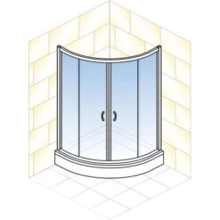 Schulte ExpressPlus Runddusche Sunny Sicherheitsglas Chromoptik 190x90x90cm -Dusch Raum 4060991051197 2053 5