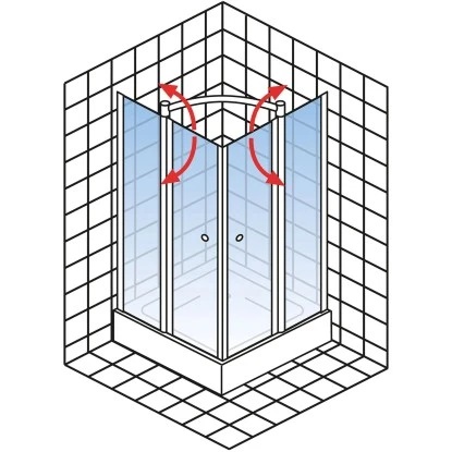 Schulte ExpressPlus Eckeinstieg Mit Drehfalttür Garant Chromoptik 200x80cm 6 Schulte ExpressPlus Eckeinstieg Mit Drehfalttür Garant Chromoptik 200x80cm – Bild 6
