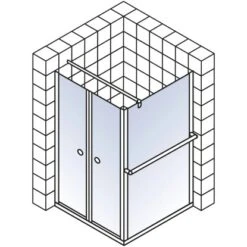 Schulte ExpressPlus Set Duschkabine Pendeltür Garant Mit Duschwanne 200x80cm 15 Schulte ExpressPlus Set Duschkabine Pendeltür Garant Mit Duschwanne 200x80cm -Dusch Raum 4060991056017 2053 5