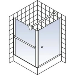 Schulte ExpressPlus Set Duschkabine Mit Drehtür Garant Mit Duschwanne 200x80 -Dusch Raum 4060991056222 2053 6