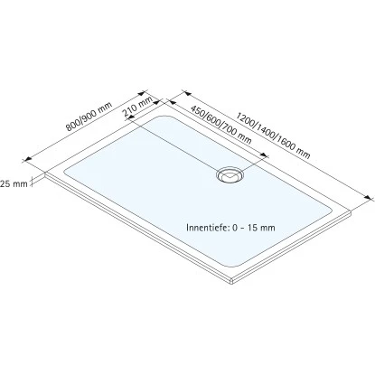 Schulte ExpressPlus Duschwanne Schulte-plan Eckig Mineralguss 80x90cm 5 Schulte ExpressPlus Duschwanne Schulte-plan Eckig Mineralguss 80x90cm – Bild 5