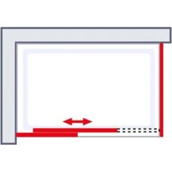 Schulte Alexa Style 2.0 Schiebetür Inkl. Seitenwand BlackStyle 120 X 80 X 200cm -Dusch Raum 4060991056710 2053 6