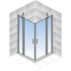 Schulte ExpressPlus Set Eckeinstieg AlexaStyle2.0 Mit Duschwanne 192x80cm -Dusch Raum 4060991056994 2053 5