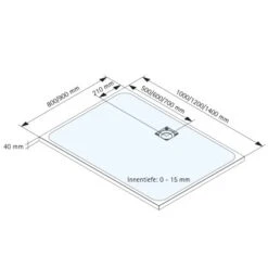 Schulte Duschwanne Mineralguss Mit Steinstruktur 800 X 1000 Mm Sand 6 Schulte Duschwanne Mineralguss Mit Steinstruktur 800 X 1000 Mm Sand -Dusch Raum 4060991063336 2053 6 5