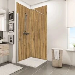 Schulte ExpressPlus DecoDesign Duschrückwand Dekor Schwarzwaldeiche 255 X 150 Cm -Dusch Raum 4060991068119 Bild03