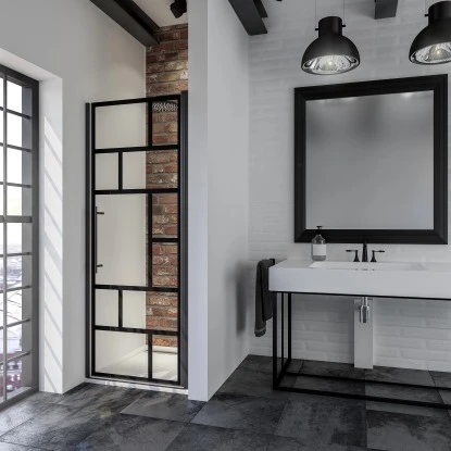 Schulte Alexa Style 2.0 Drehtür In Nische BlackStyle 80 X 192cm 1 Schulte Alexa Style 2.0 Drehtür In Nische BlackStyle 80 X 192cm