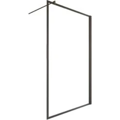 Schulte Walk In Frontteil Alexa Style 2.0 Dekor Frame Mattschwarz 200 X 140 Cm -Dusch Raum 4060991070914 2053 2