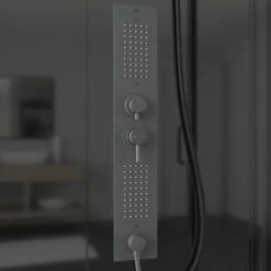 Schulte ExpressPlus Komplettdusche-Schiebetür Bali Mattschwarz 215 Cm X 115 Cm -Dusch Raum 4060991074998 2053 CU 10