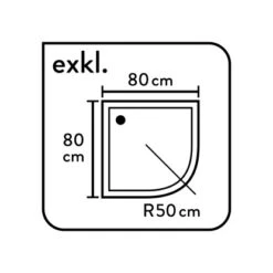 Baliv Duschkabine DUK-80.20R 80 Cm X 80 Cm Chrom 18 Baliv Duschkabine DUK-80.20R 80 Cm X 80 Cm Chrom -Dusch Raum 4250312107720 WEB03 270521
