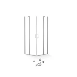 Baliv Duschkabine DUK-90.50E 90 Cm X 90 Cm Chrom -Dusch Raum 4250312107799 S03 080720 L