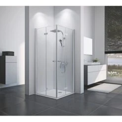 Breuer Eckeinstieg Drehfalttür Elana 8 Silber Matt Klarglas 90 X 90 Cm 3 Breuer Eckeinstieg Drehfalttür Elana 8 Silber Matt Klarglas 90 X 90 Cm -Dusch Raum 549 2570 elana 8 dtde 1708