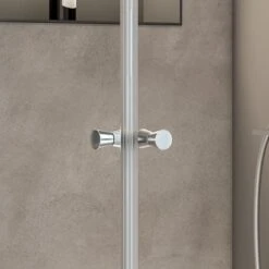 Schulte Eckeinstieg Mit Schiebetüren Sunny 180 Cm X 75-90 Cm Silber Klarglas -Dusch Raum 5777008 CU 01 2