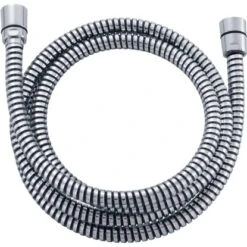 Duschschlauch Mit Drehanschluss Schwarz-Chrom 175 Cm