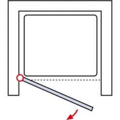 Schulte ExpressPlus Drehtür In Nische Garant Alu Natur Rechts 200x100cm -Dusch Raum 63368 2053 4060991056079 6