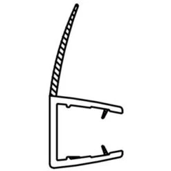 Dichtleiste Für Duschkabinen 2er-Set 8 Mm Glasstärke -Dusch Raum 702407 4633 5