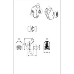 Einzelrolle Für Duschkabinen 4er-Set 6 Mm Glasstärke -Dusch Raum 702419 4633 2