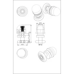 Einzelrolle Für Duschkabinen 4er-Set 4 Mm Glasstärke -Dusch Raum 702422 4633 3