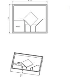 Duschwannenträger Für Ottofond Aruba 90 Cm X 75cm -Dusch Raum 765740 4034 17014446 2