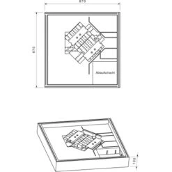 Duschwannenträger Für Ottofond Aruba 90 Cm X 90 Cm -Dusch Raum 765857 4034 17014465 2