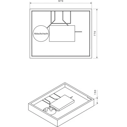 Duschwannenträger Für Ottofond Plateau 100 Cm X 80 Cm 2 Duschwannenträger Für Ottofond Plateau 100 Cm X 80 Cm – Bild 2