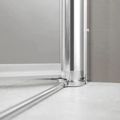 Breuer Eckeinstieg DrehfalttürElana Komfort Chrom Klarglas 80 X 80 Cm -Dusch Raum 767955 2570 1655 2